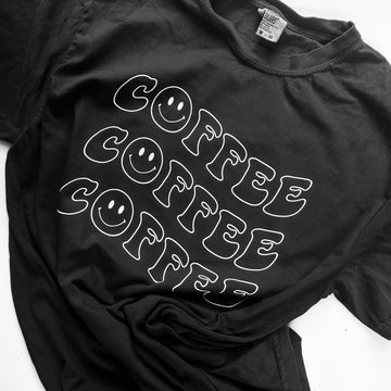 Coffee x 3 - Black Sadie Tee [ships w/your next coffee order]