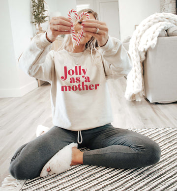 PREORDER: Jolly as a Mother - Leena Fleece Pullover