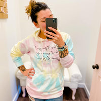 (2XL) Don't Forget to Have a Good Time Pastel Tie Dye Unisex Hoodie