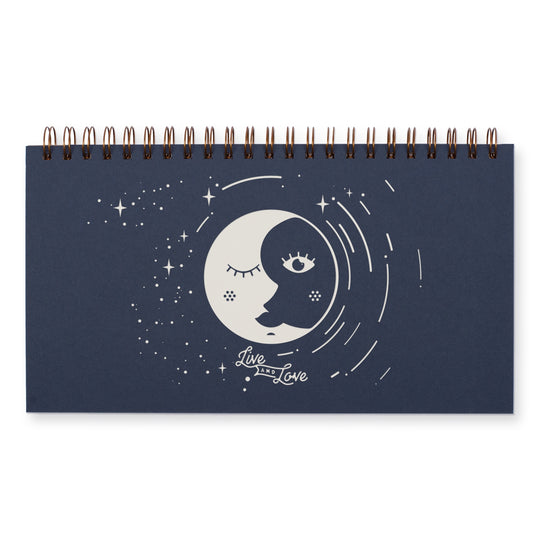 Live and Love Blue Spiral Weekly Planner