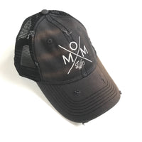Mom Life Distressed Hat - Solid Colors