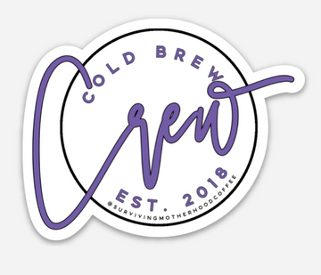 Cold Brew Crew Sticker [Ships w/your next coffee order]