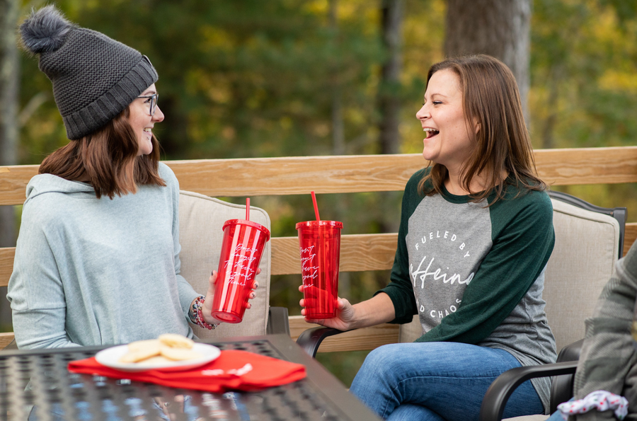 FINAL SALE FLAWED: Don't Forget To Have a Good Time Red 20oz Tumbler [ships in 1-3 business days]