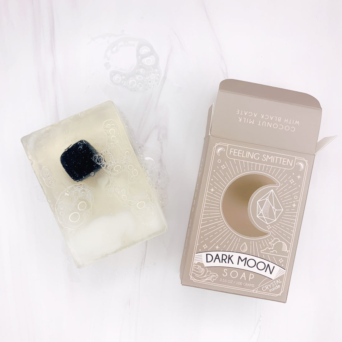 Dark Moon Soap [with Black Agate Inside]