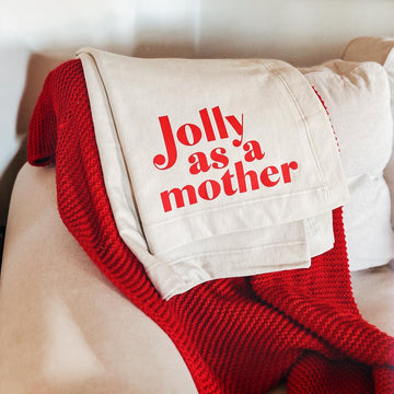 Jolly as a Mother Fleece Blanket