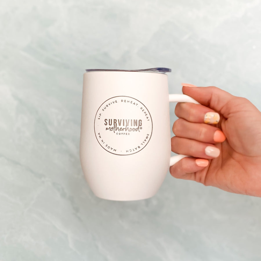 Signature White Stainless Mug [ships w/your next coffee order]