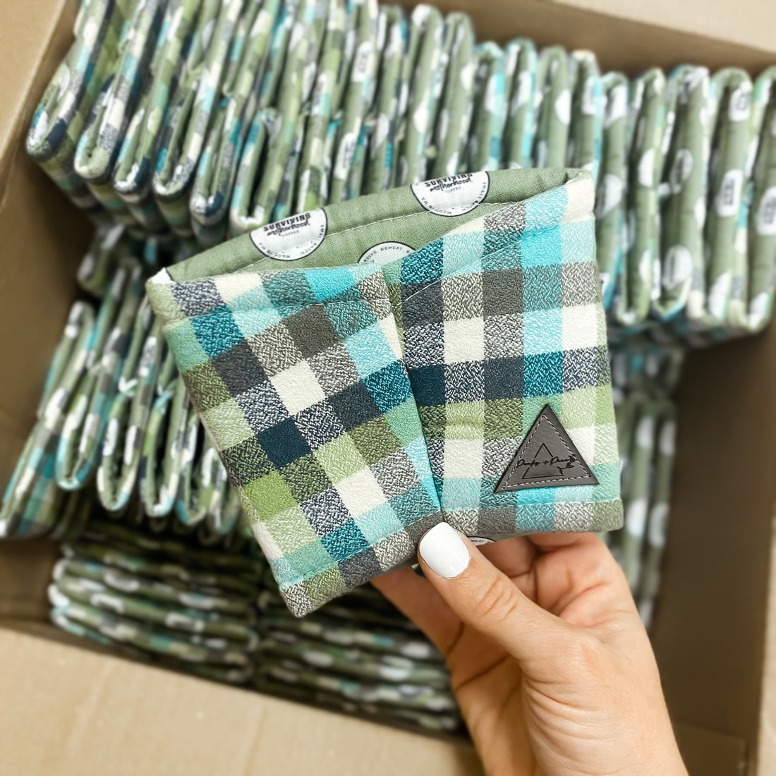 Plaid Flannel Coffee Cozy [ships w/ your next coffee order]