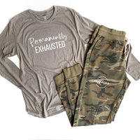 Fueled by Caffeine & Chaos Camo Joggers  [Ships in 3-5 business days]