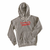 Permanently Exhausted Houndstooth Hoodie