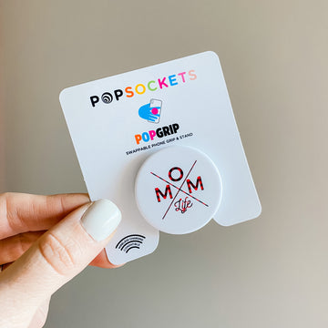 Mom Life Plaid Pop Socket