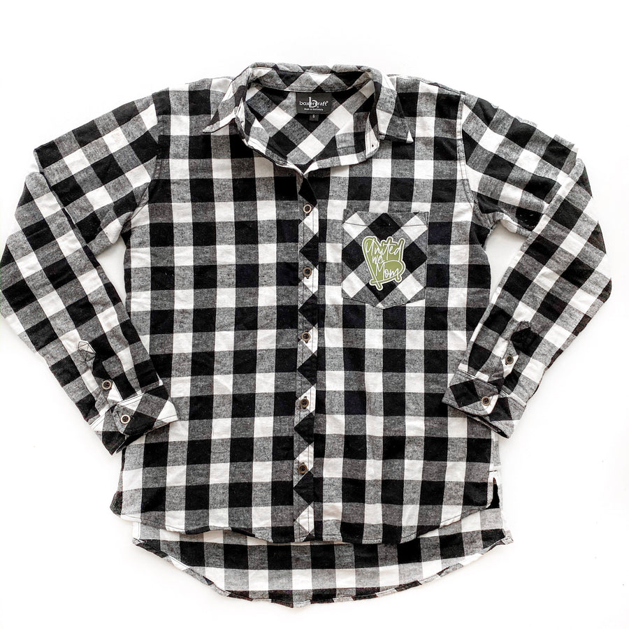 United we Mom Buffalo Plaid Flannel **READ DETAILS** [ships in 3-5 business days]