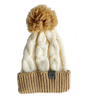 Signature Cable Knit Pom Beanie [ships in 3-5 business days]
