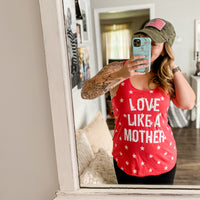 Love Like a Mother - Maggie Racerback Tank