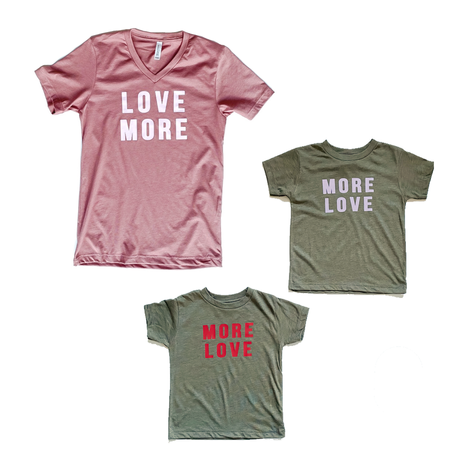 Love More Vneck Tee [ships in 3-5 business days]