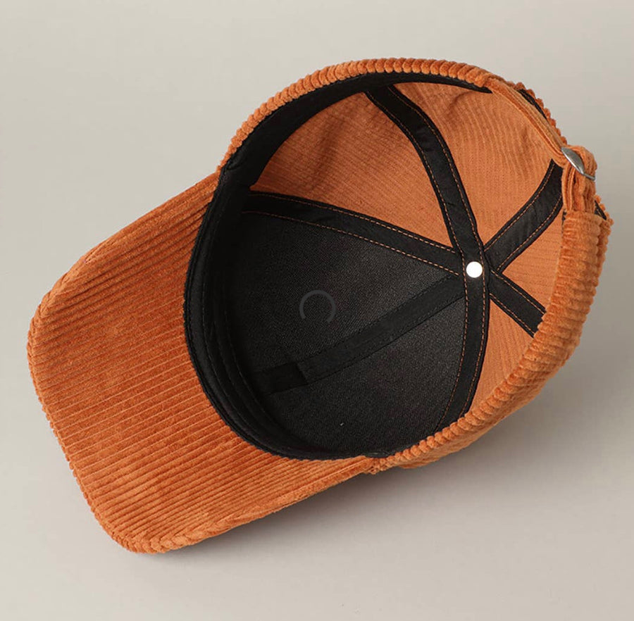 Corduroy Grateful Hat (Rust)