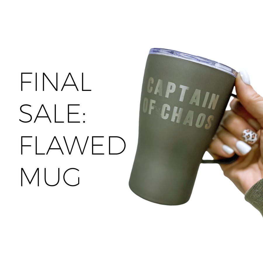 FINAL SALE FLAWED: Captain of Chaos Stainless Mug