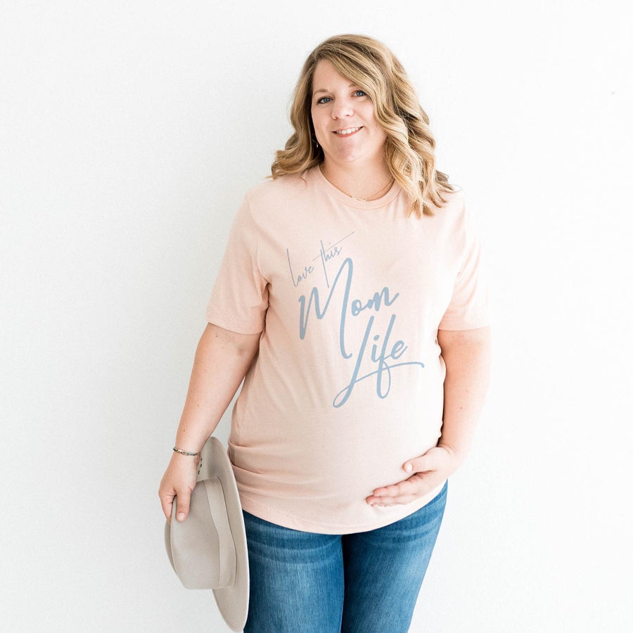 Love this Mom Life - Peach Paige Tee (3X only)