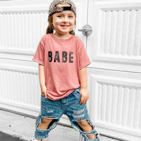 BABE Mauve Kids Top [ships in 3-5 business days]