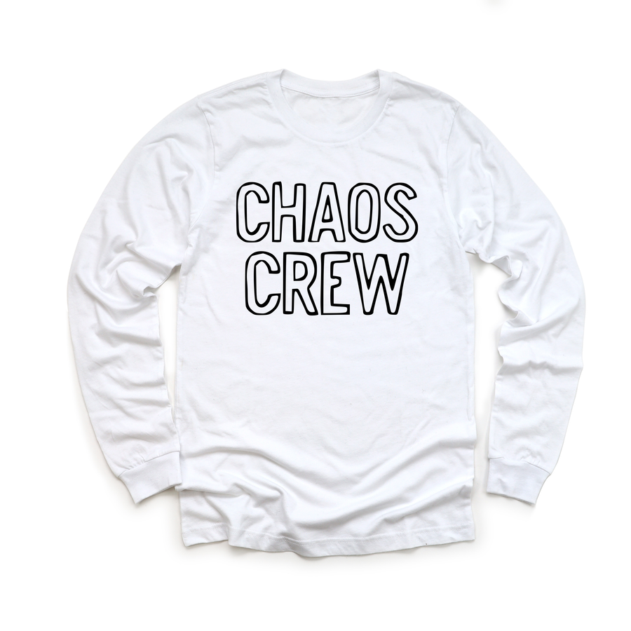 Chaos Crew White Long Sleeve [Ships in 3 -5 business days]
